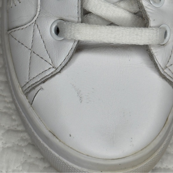 Taos Plim Soul Lux Sneakers White Leather Size 8 - Picture 12 of 13